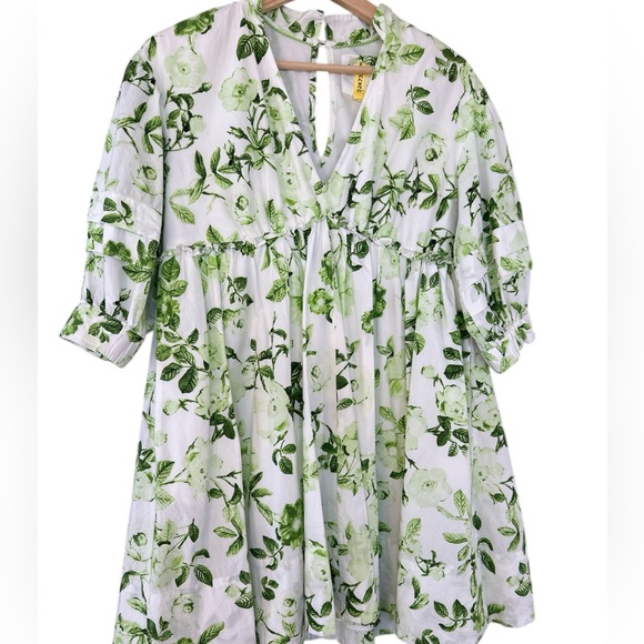 Anthropologie Maeve V-Neck Floral Tunic Dress - Picture 6 of 14